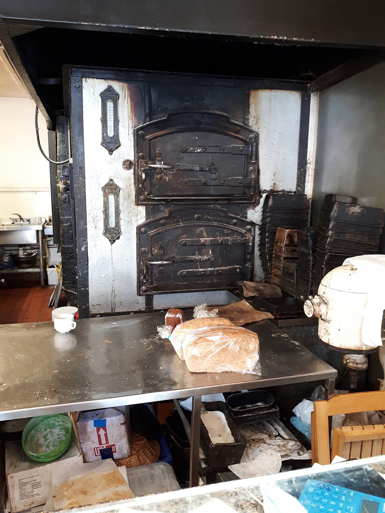 Bakery ovens inside the shop